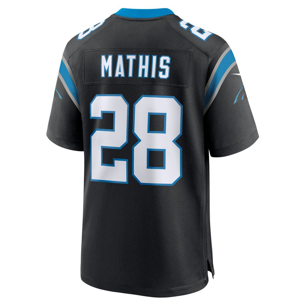 Men's Nike Carolina Panthers Damarri Mathis Black Team Game NFL Jersey