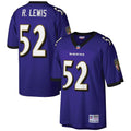 Men's Big & Tall Mitchell & Ness Baltimore Ravens Ray Lewis Purple 2000 Retired Player Replica NFL Jersey