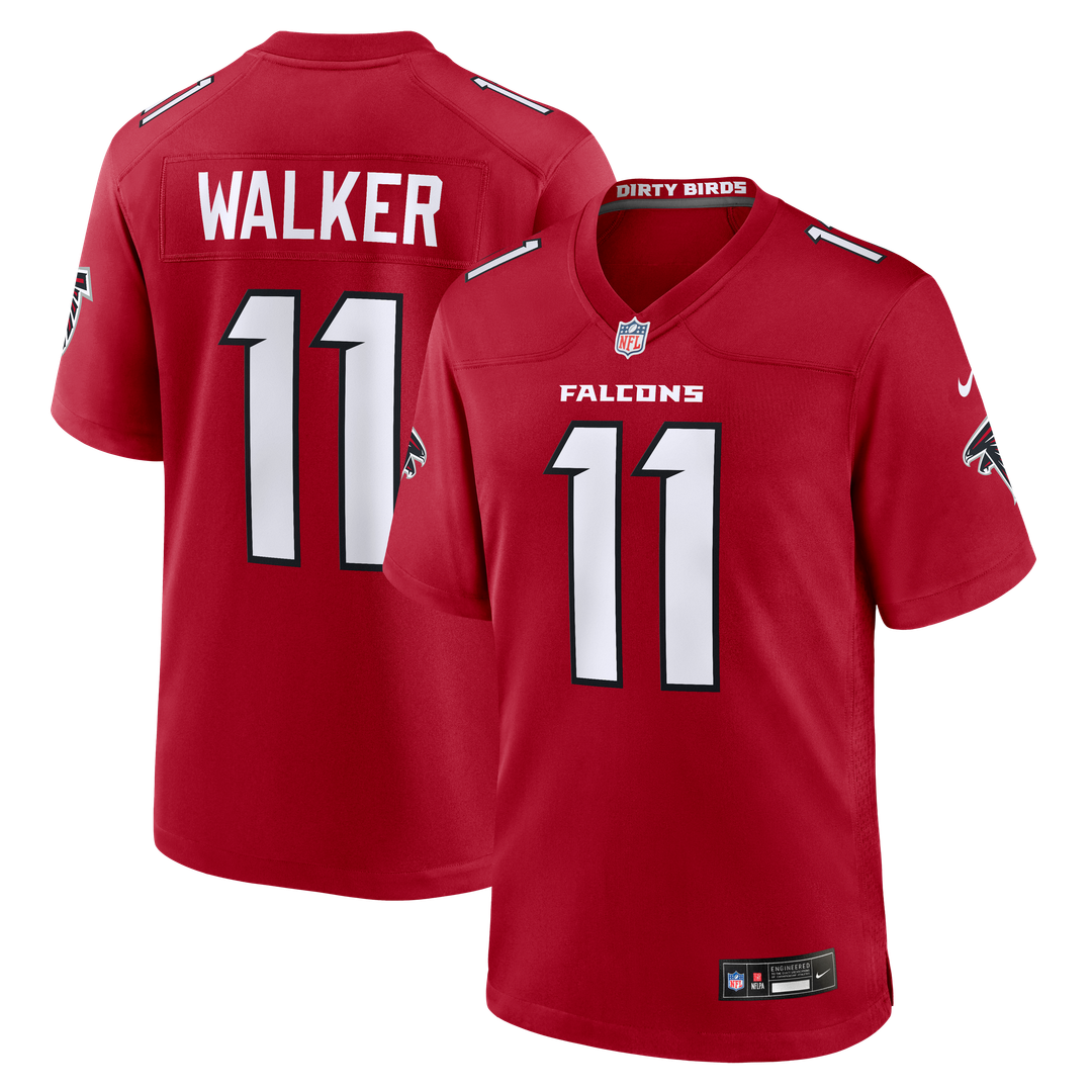 Men's Nike Atlanta Falcons Jalon Walker White Game NFL Jersey