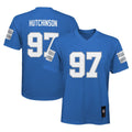 Youth Detroit Lions Aidan Hutchinson Blue Replica Player NFL Jersey