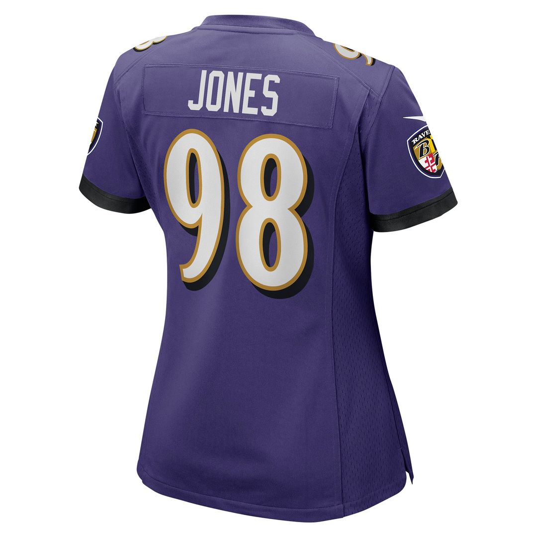 Women's Nike Baltimore Ravens Travis Jones Purple Player Game NFL Jersey