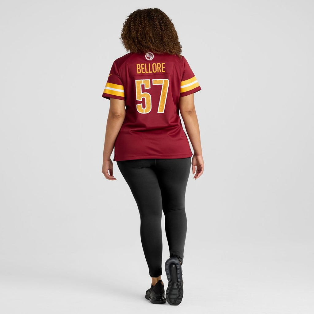 Women's Nike Washington Commanders Nick Bellore Burgundy Team Game NFL Jersey