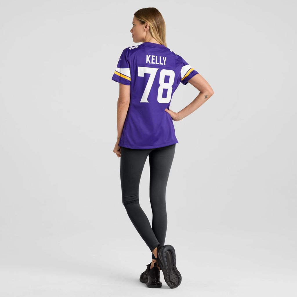 Women's Nike Minnesota Vikings Ryan Kelly Purple Team Game NFL Jersey