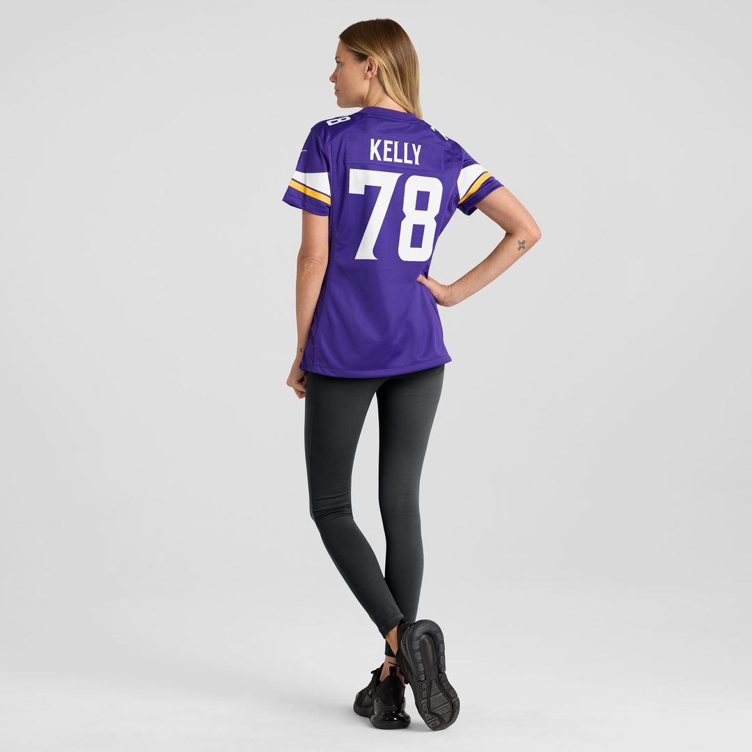 Women's Nike Minnesota Vikings Ryan Kelly Purple Team Game NFL Jersey