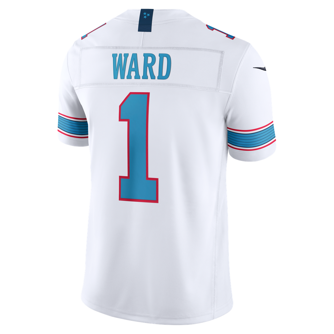 Men's Nike Tennessee Titans Cameron Ward White Vapor F.U.S.E. Stitched Limited NFL Jersey