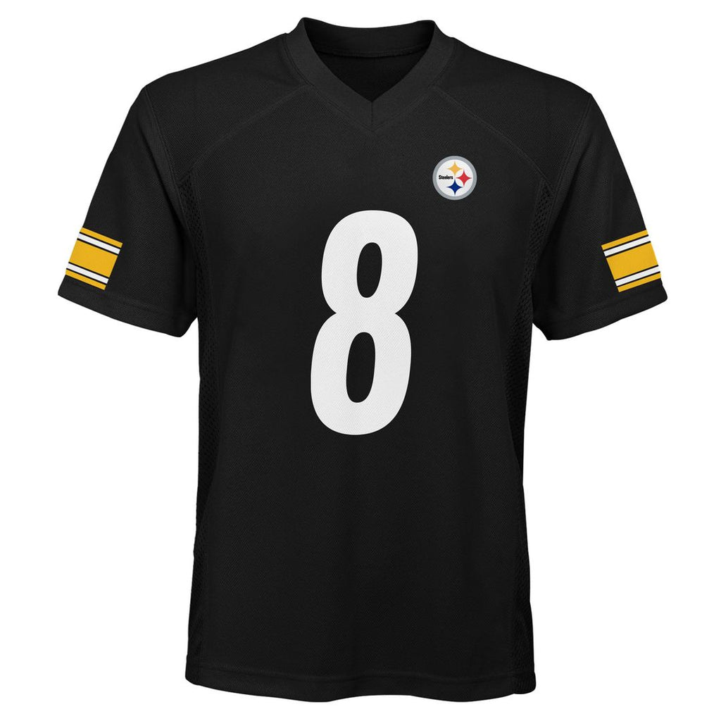 Youth Outerstuff Pittsburgh Steelers Aaron Rodgers Black Replica Player NFL Jersey