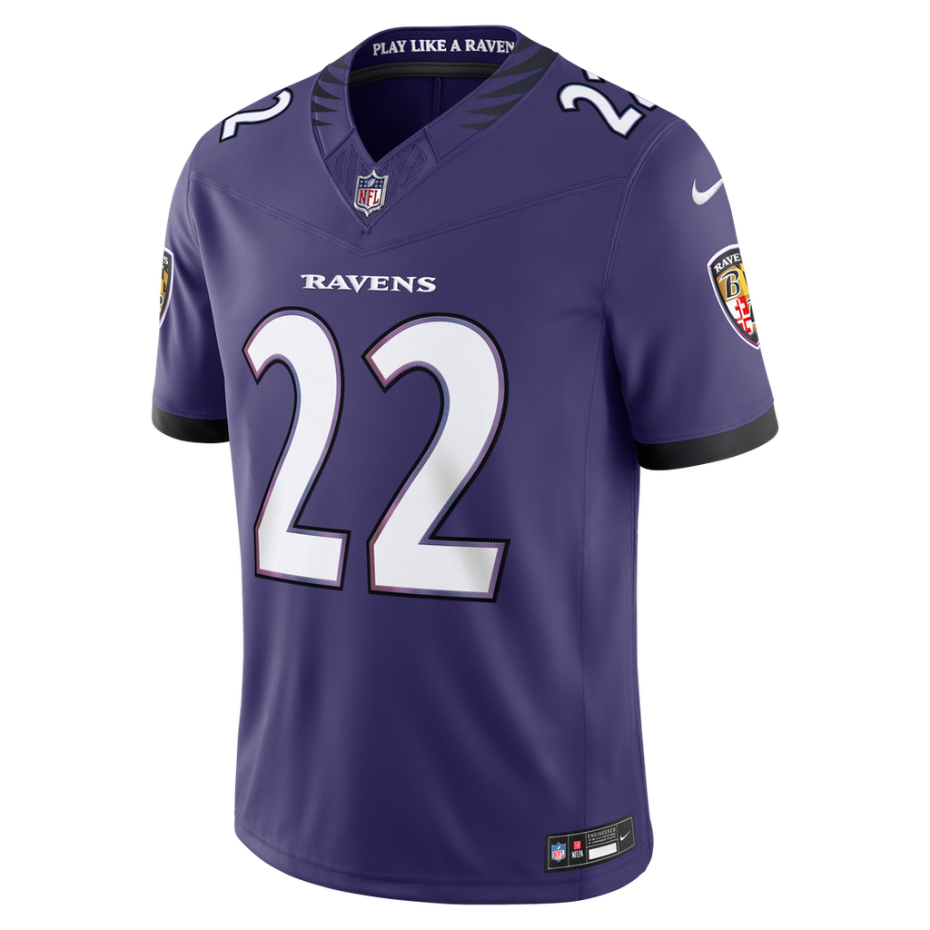 Men's Nike Baltimore Ravens Derrick Henry White Vapor F.U.S.E. Stitched Limited NFL Jersey