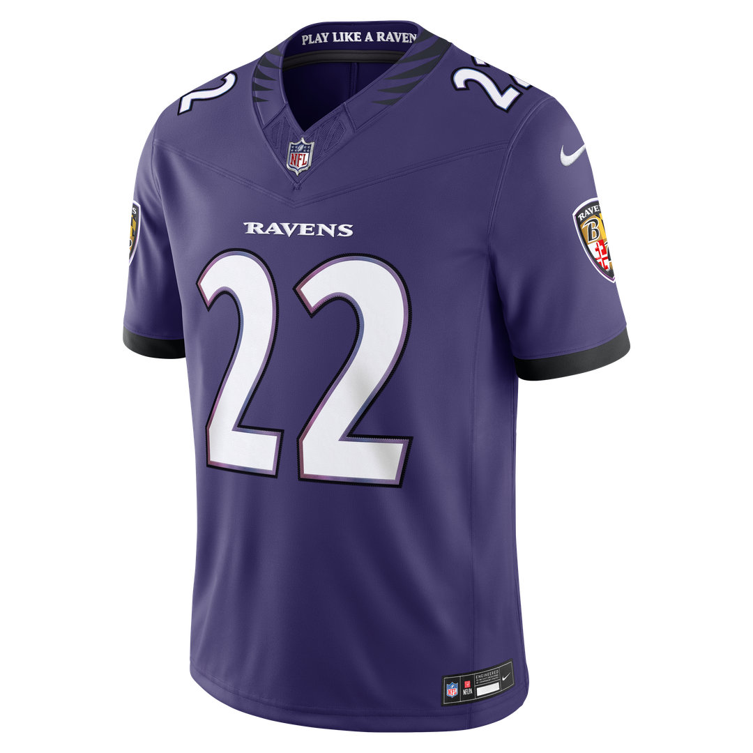 Men's Nike Baltimore Ravens Derrick Henry White Vapor F.U.S.E. Stitched Limited NFL Jersey