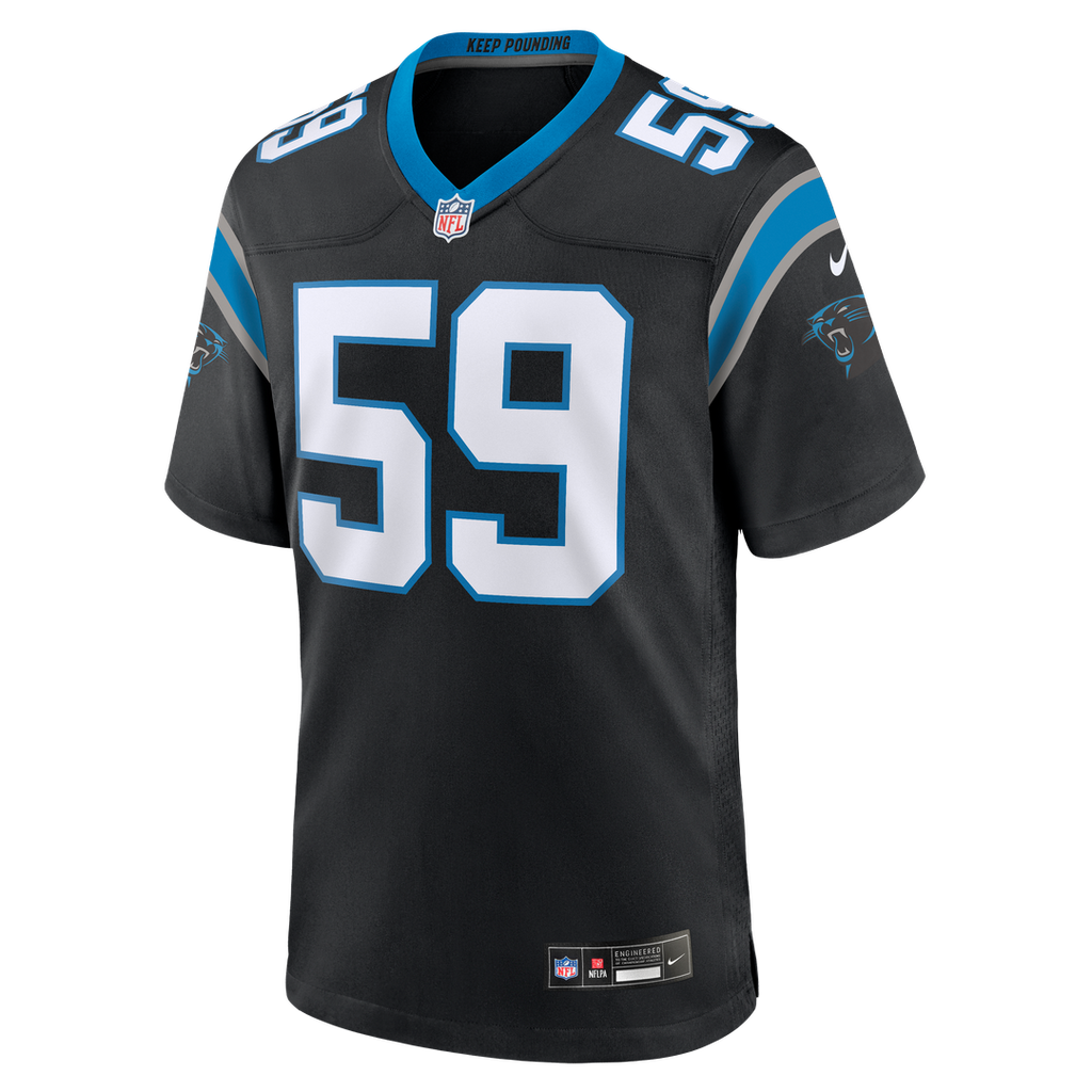 Men's Nike Carolina Panthers Luke Kuechly Black Team Game NFL Jersey