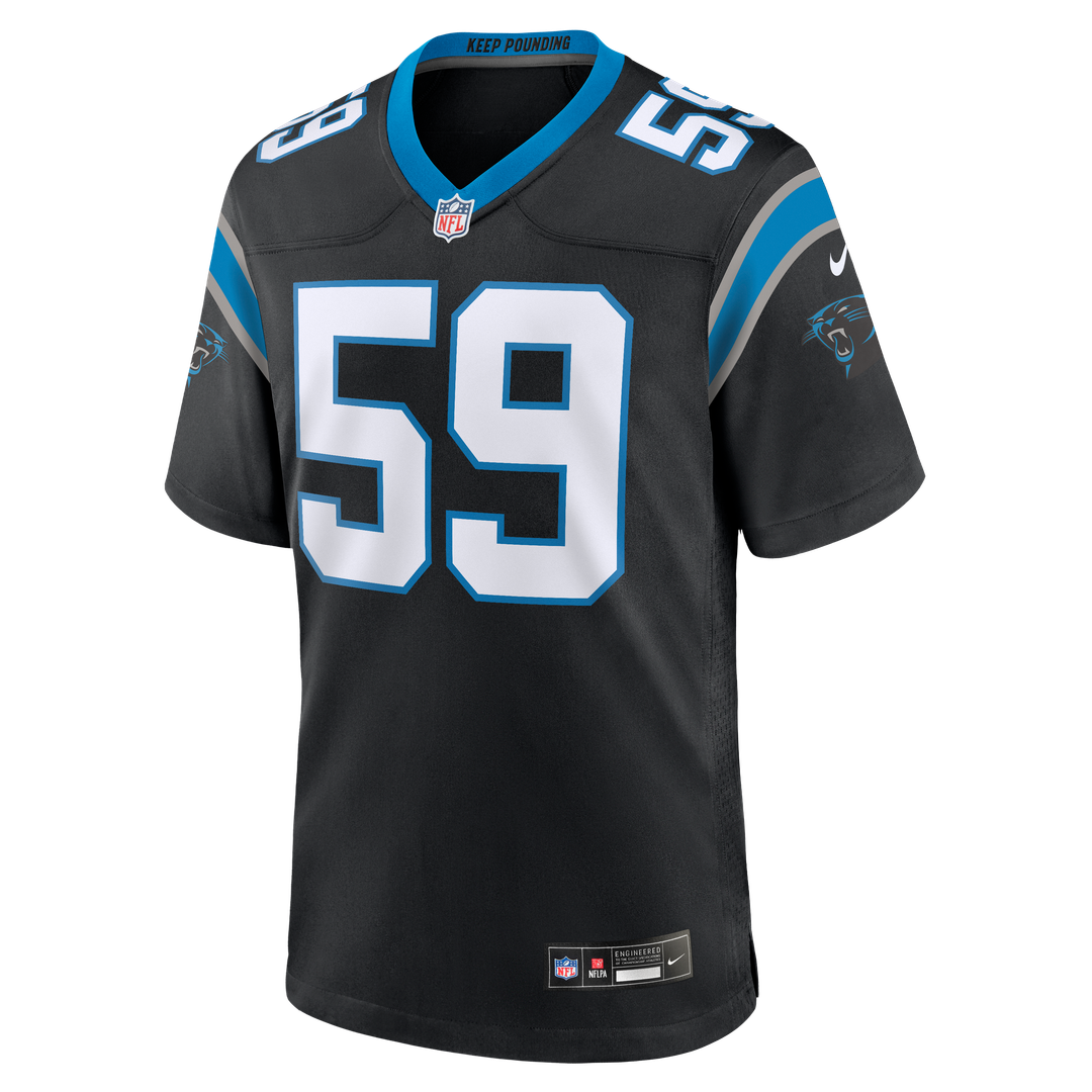 Men's Nike Carolina Panthers Luke Kuechly Black Team Game NFL Jersey