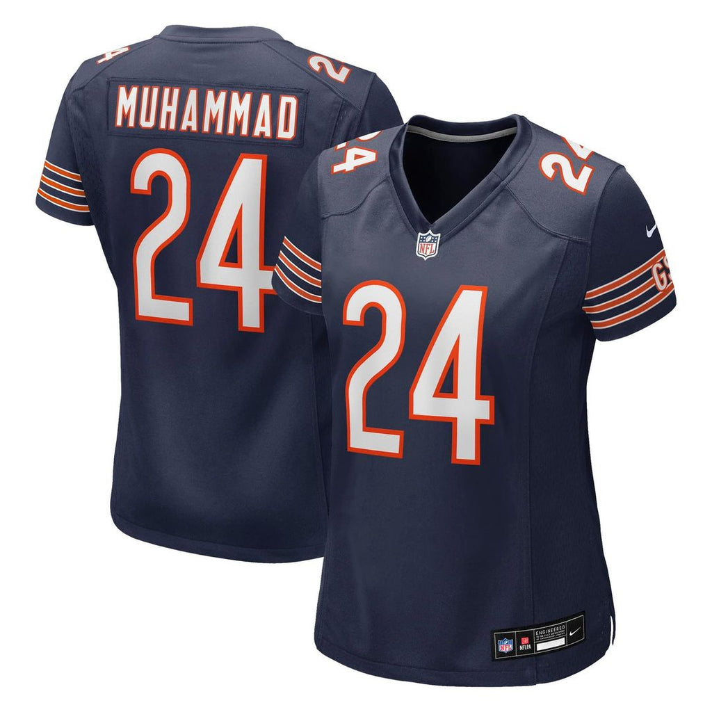Women's Nike Chicago Bears Malik Muhammad Navy Team Game NFL Jersey