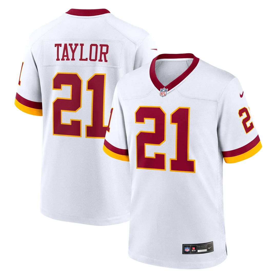 Men's Nike Washington Commanders Sean Taylor White Game Super Bowl Era NFL Jersey