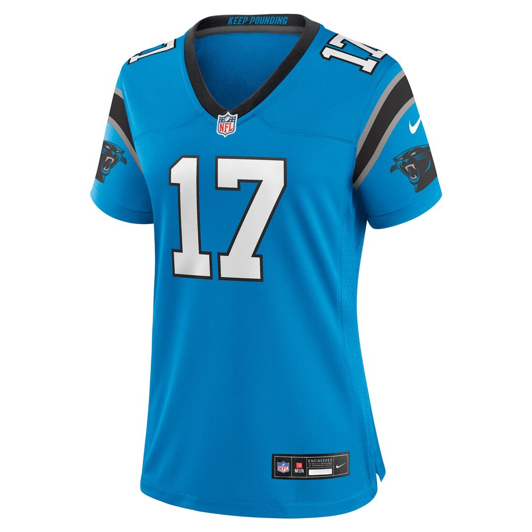 Women's Nike Carolina Panthers Xavier Legette Blue Alternate Game NFL Jersey