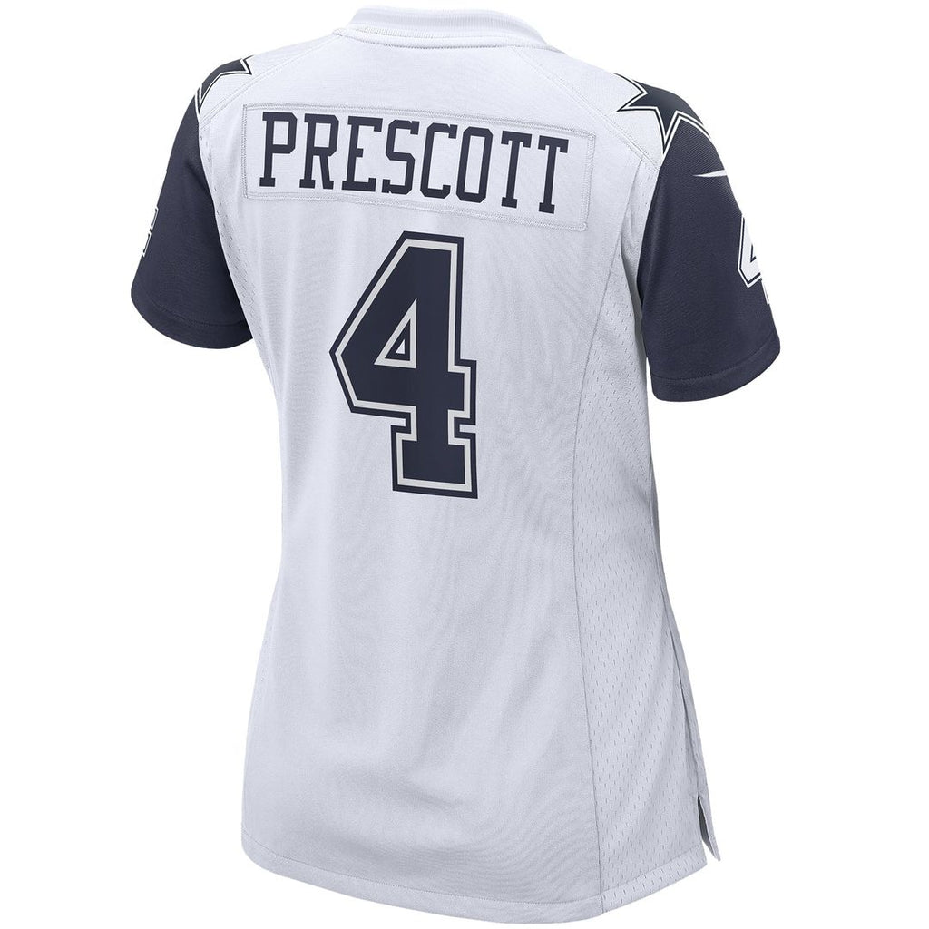 Women's Nike Dallas Cowboys Dak Prescott Navy Game Team NFL Jersey