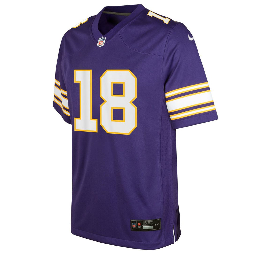 Youth Nike Minnesota Vikings Justin Jefferson White Game NFL Jersey