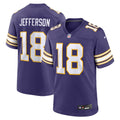 Men's Nike Minnesota Vikings Justin Jefferson Purple Classic Player Game NFL Jersey