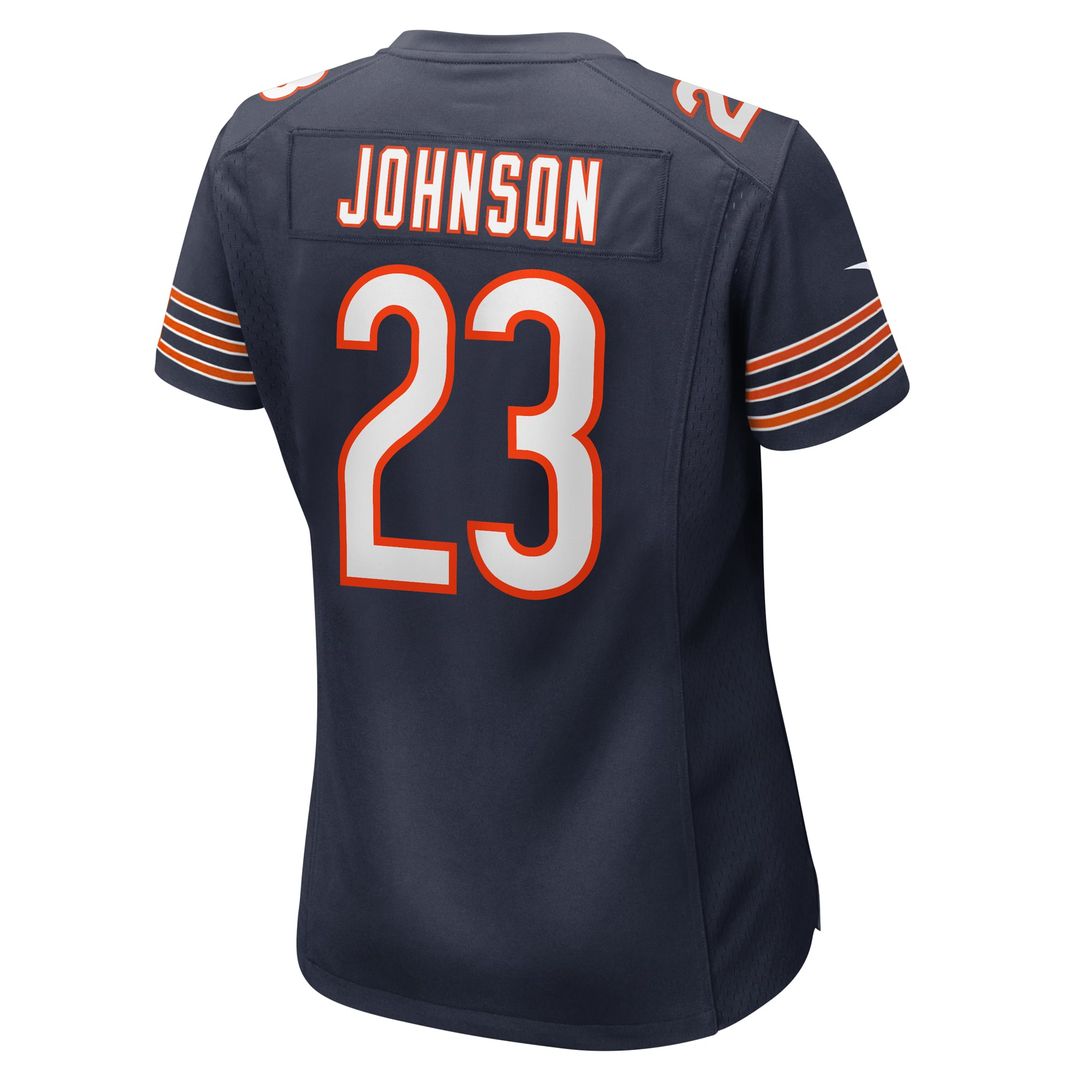 Women's Nike Chicago Bears Roschon Johnson Navy Team Game NFL Jersey