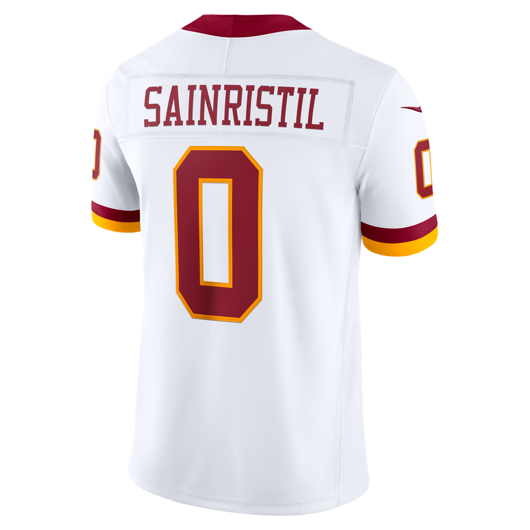 Men's Nike Washington Commanders Mike Sainristil White Vapor F.U.S.E. Stitched Limited NFL Jersey