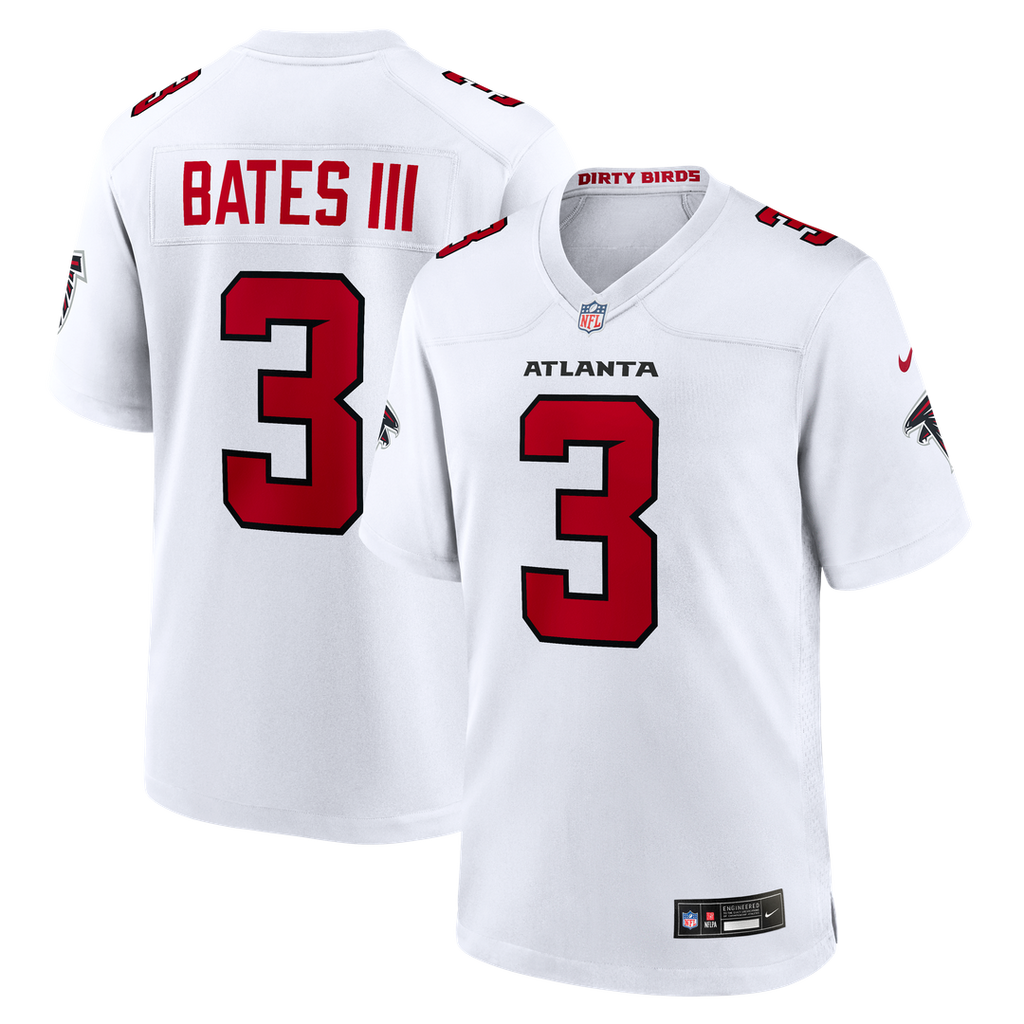 Men's Nike Atlanta Falcons Jessie Bates III White Game NFL Jersey