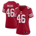 Women's Nike San Francisco 49ers Jon Weeks Scarlet Team Game NFL Jersey