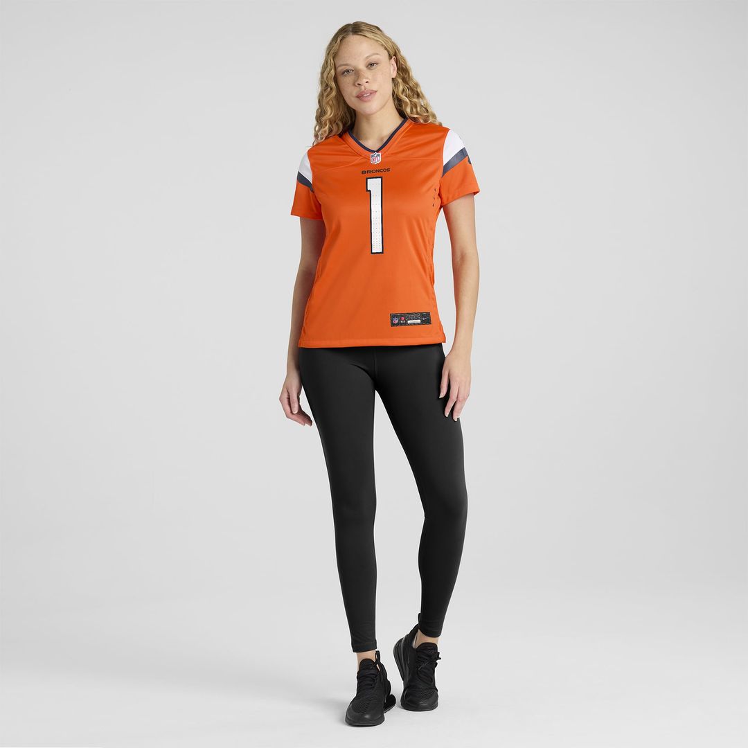 Women's Nike Denver Broncos Evan Engram Orange Team Game NFL Jersey