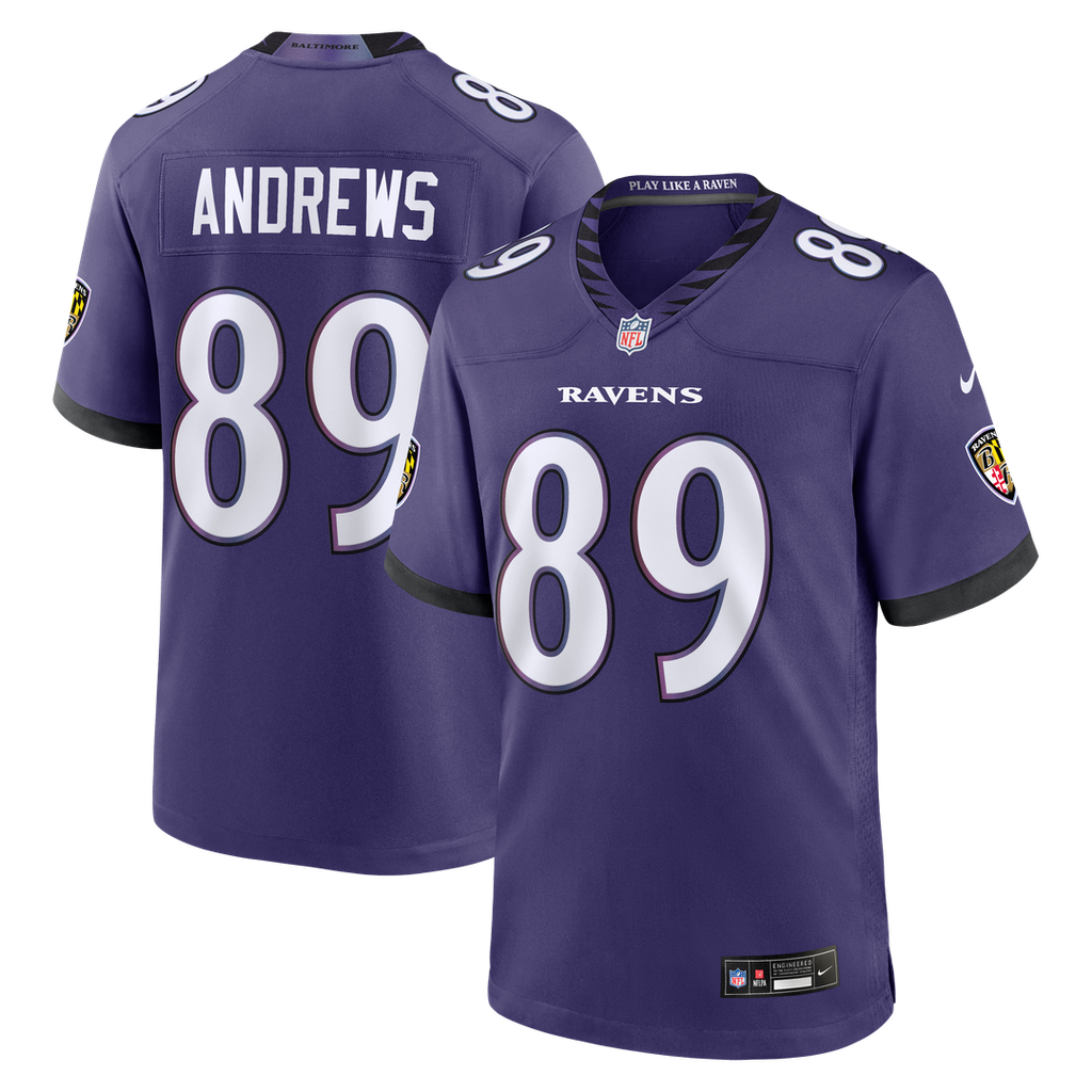 Men's Nike Baltimore Ravens Mark Andrews Purple Team Game NFL Jersey
