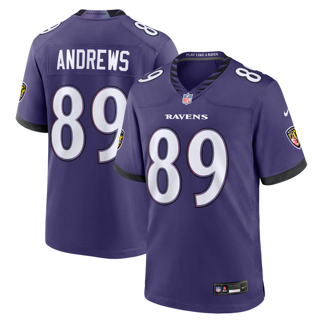 Men's Nike Baltimore Ravens Mark Andrews Purple Team Game NFL Jersey