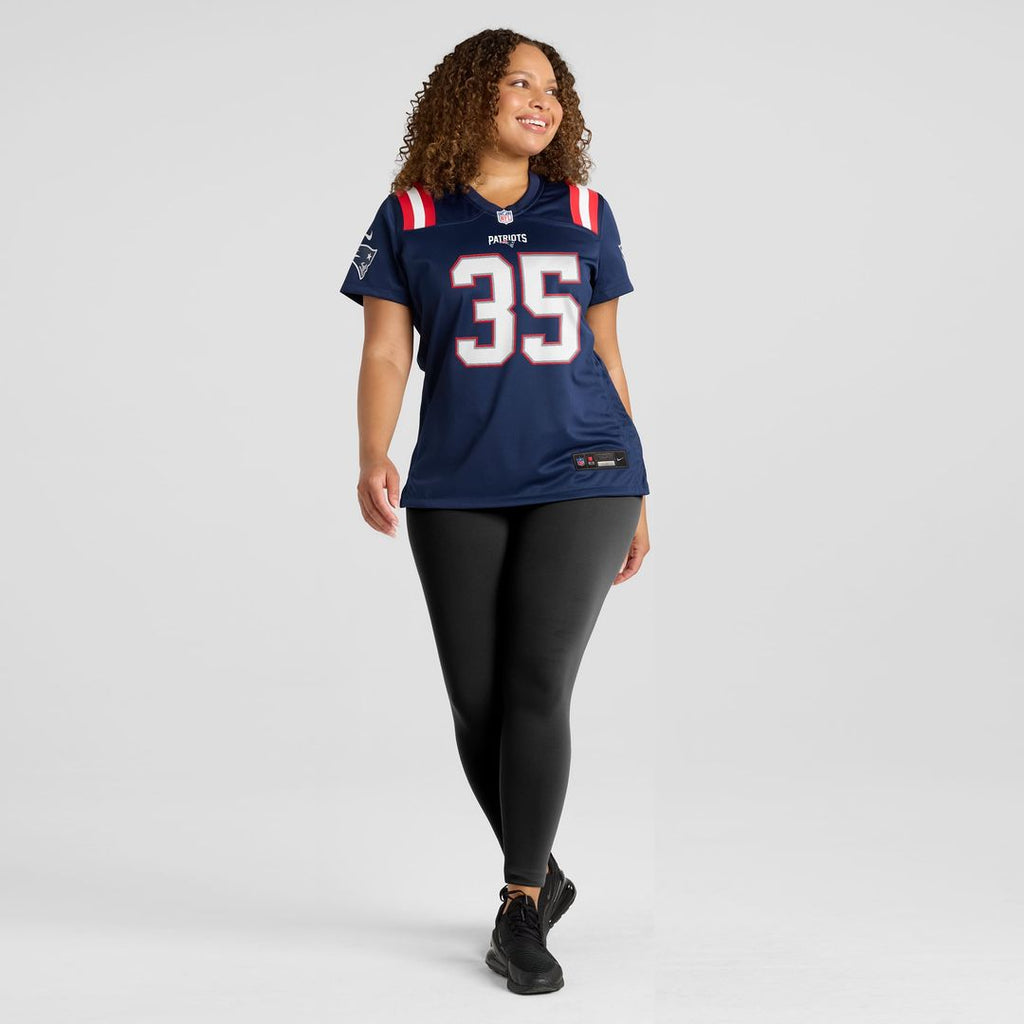 Women's Nike New England Patriots Jim Nance Navy Retired Player NFL Jersey