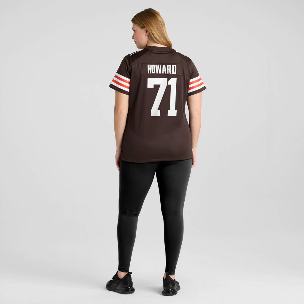 Women's Nike Cleveland Browns Tytus Howard Brown Team Game NFL Jersey