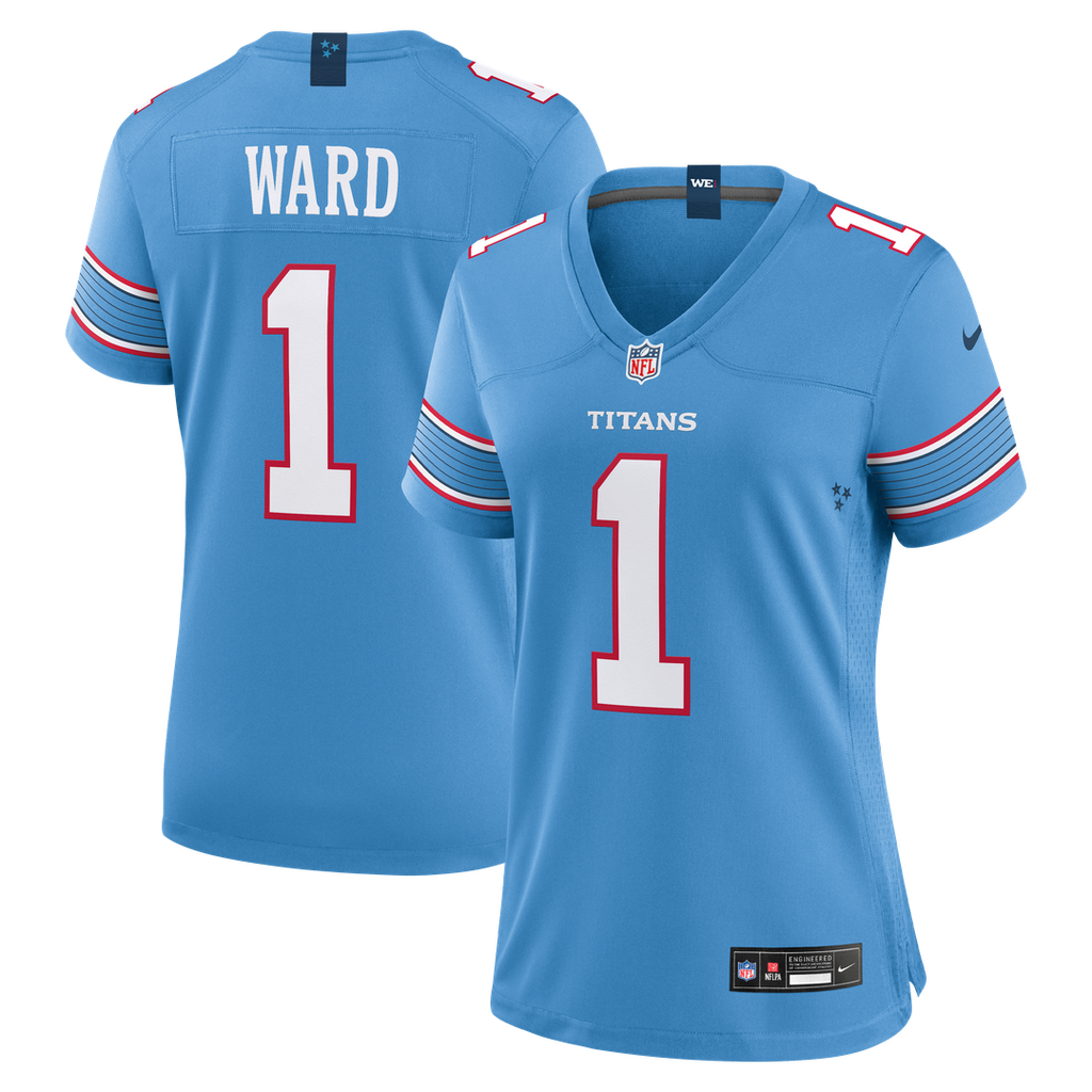 Women's Nike Tennessee Titans Cameron Ward Light Blue Game NFL Jersey