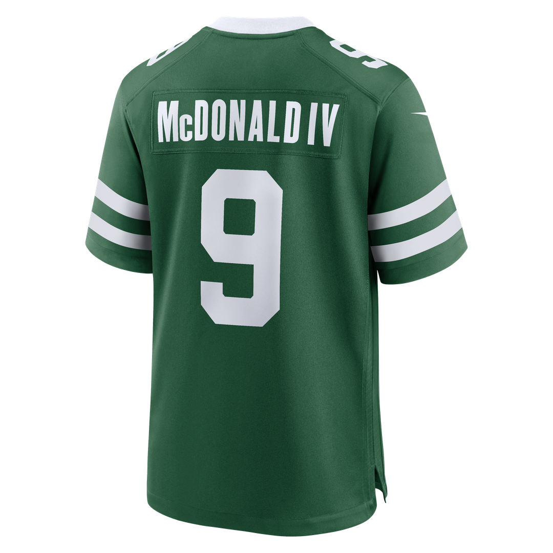 Men's Nike New York Jets Will McDonald IV Legacy Green Team Game NFL Jersey