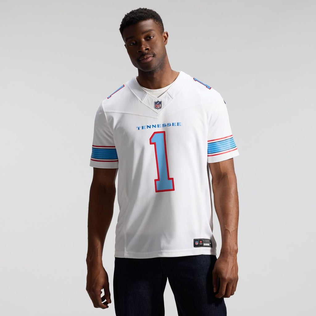 Men's Nike Tennessee Titans Cameron Ward White Vapor F.U.S.E. Stitched Limited NFL Jersey