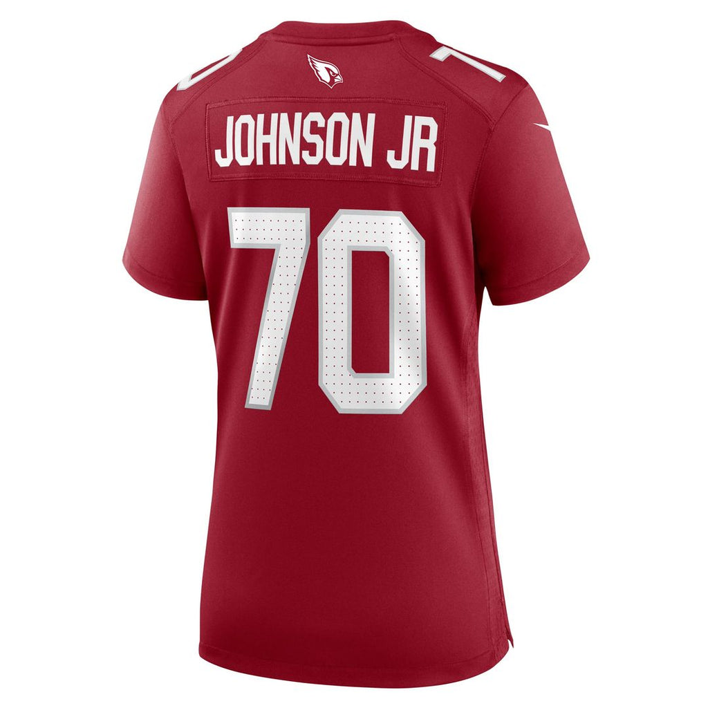 Women's Nike Arizona Cardinals Paris Johnson Jr. Cardinal Game NFL Jersey