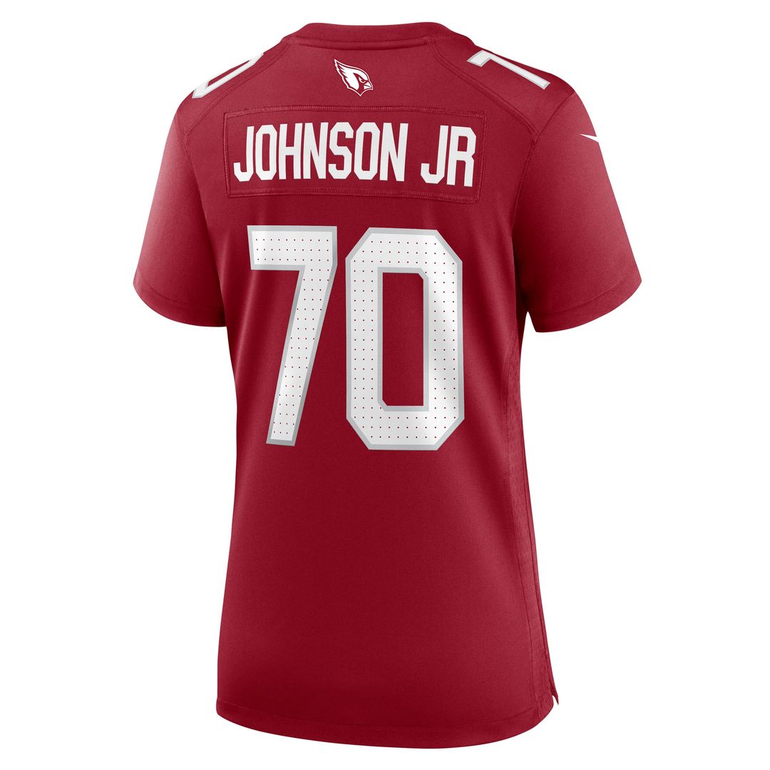 Women's Nike Arizona Cardinals Paris Johnson Jr. Cardinal Game NFL Jersey
