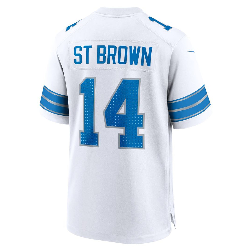 Men's Nike Detroit Lions Amon-Ra St. Brown Black 2nd Alternate Game NFL Jersey