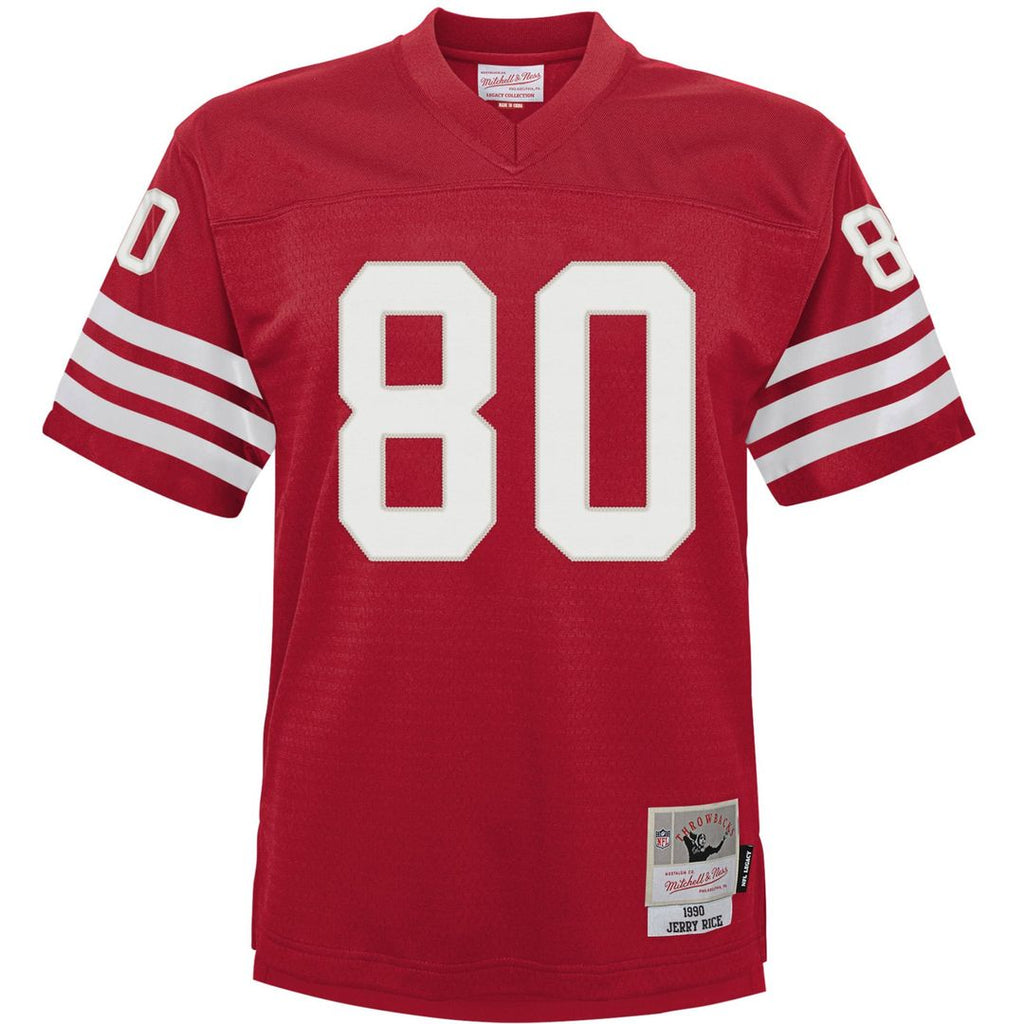 Infant Mitchell & Ness San Francisco 49ers Jerry Rice Scarlet 1990 Retired Legacy NFL Jersey
