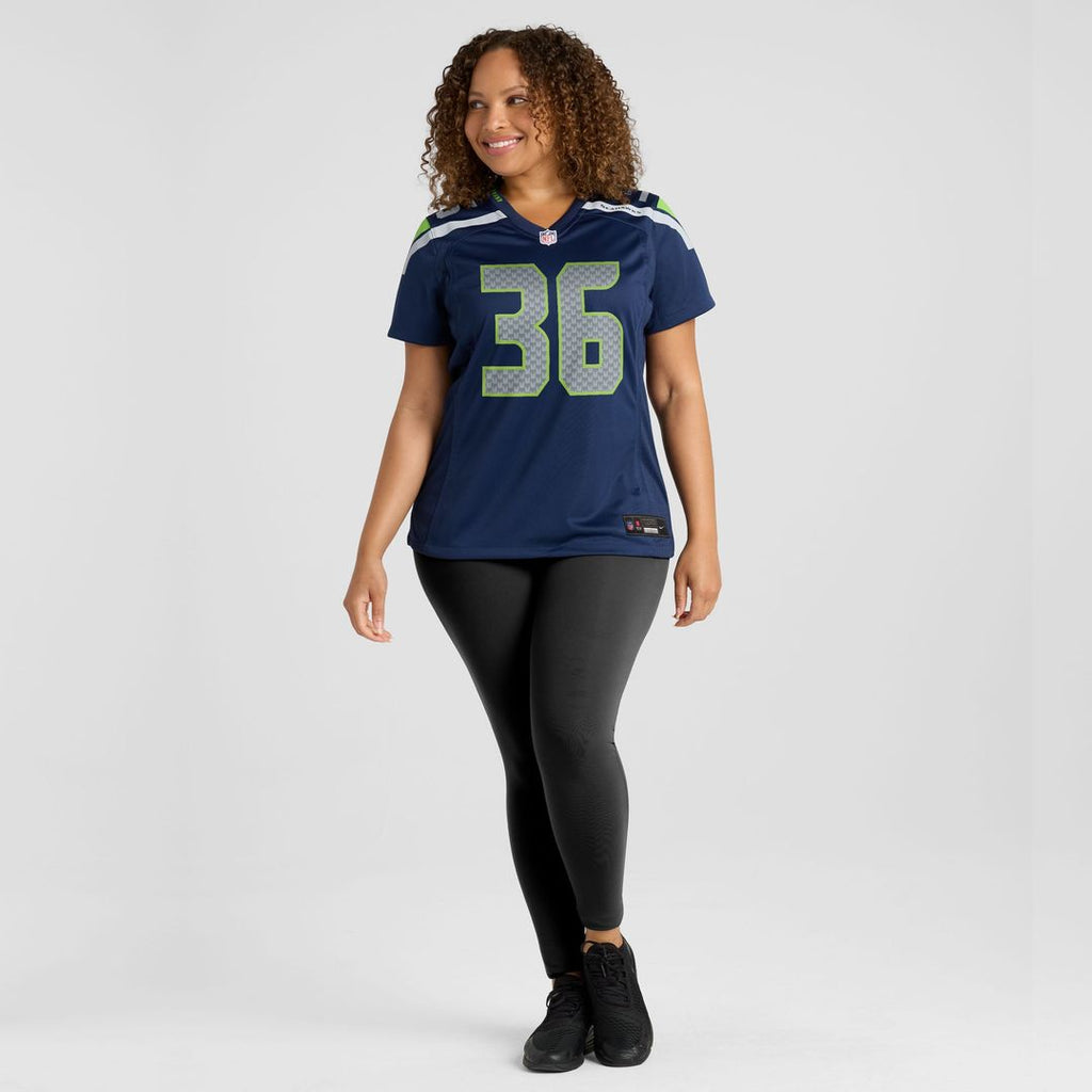 Women's Nike Seattle Seahawks George Holani College Navy Team Game NFL Jersey