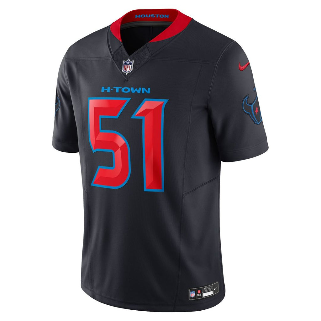 Men's Nike Houston Texans Will Anderson Jr. Navy 2nd Alternate Vapor F.U.S.E. Limited NFL Jersey