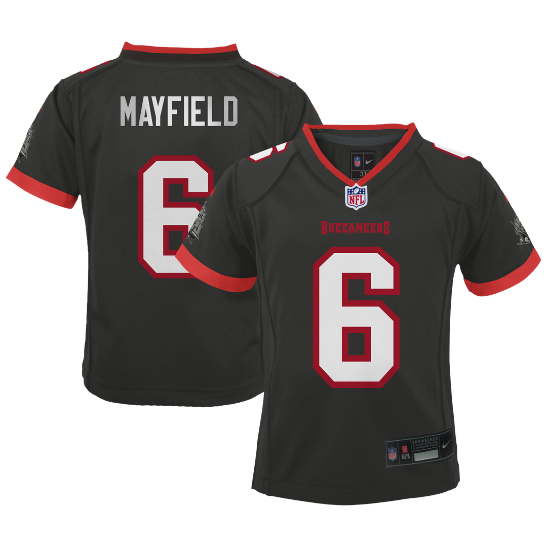 Preschool Nike Tampa Bay Buccaneers Baker Mayfield Pewter Alternate Game NFL Jersey