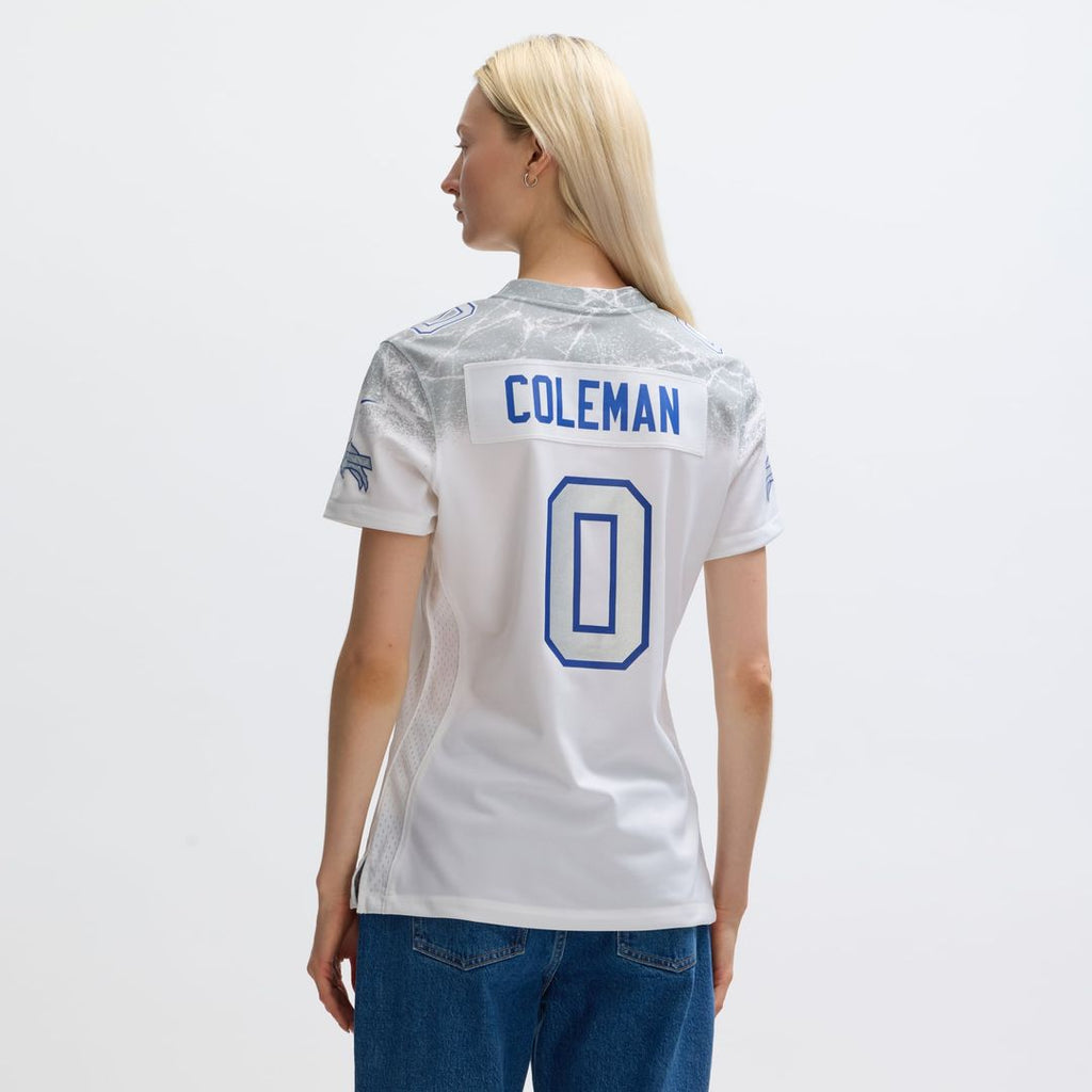 Women's Nike Buffalo Bills Keon Coleman White 2025 Rivalries Collection Game NFL Jersey