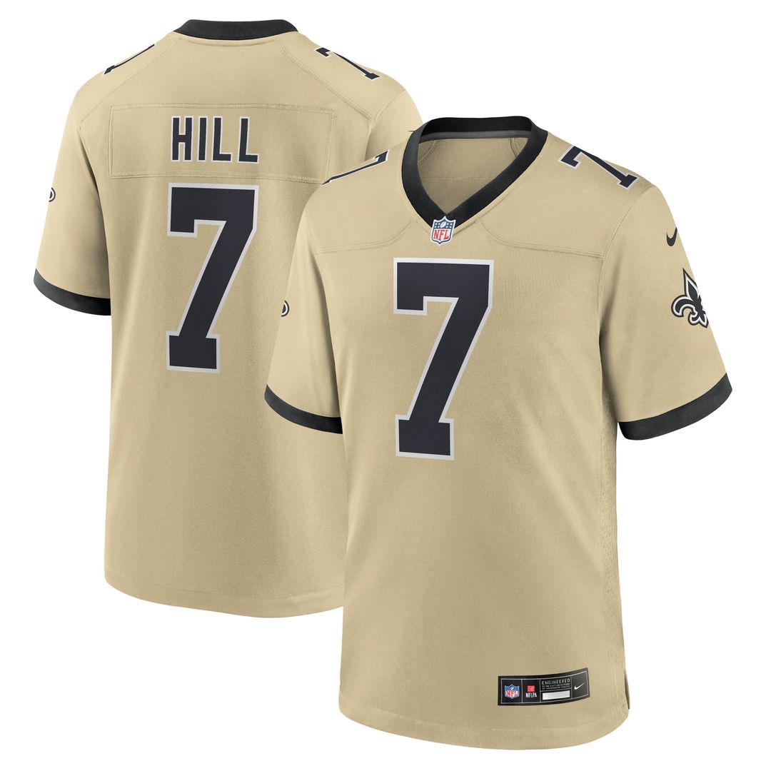 Men's Nike New Orleans Saints Taysom Hill Black Game NFL Jersey