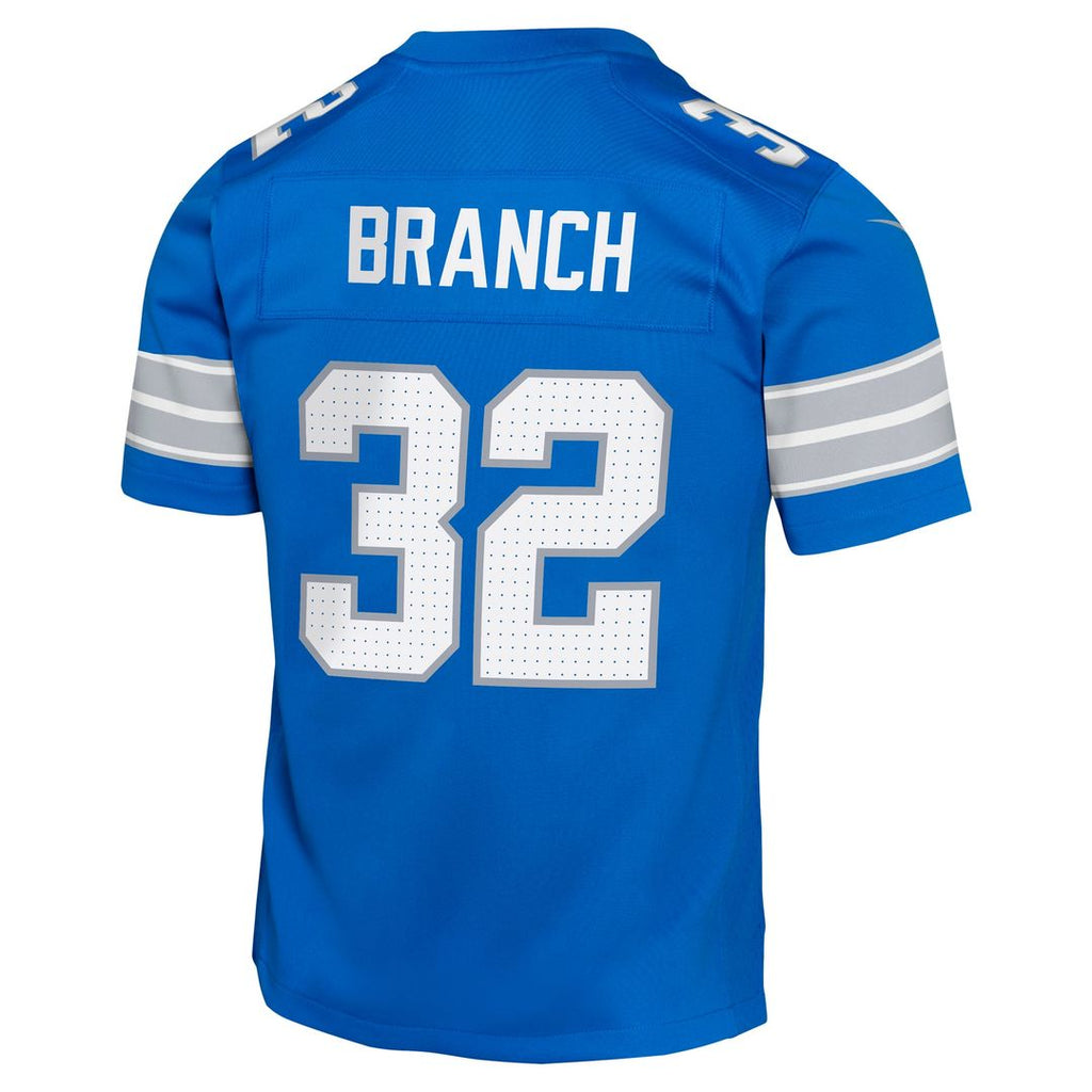 Youth Nike Detroit Lions Brian Branch Blue Game NFL Jersey