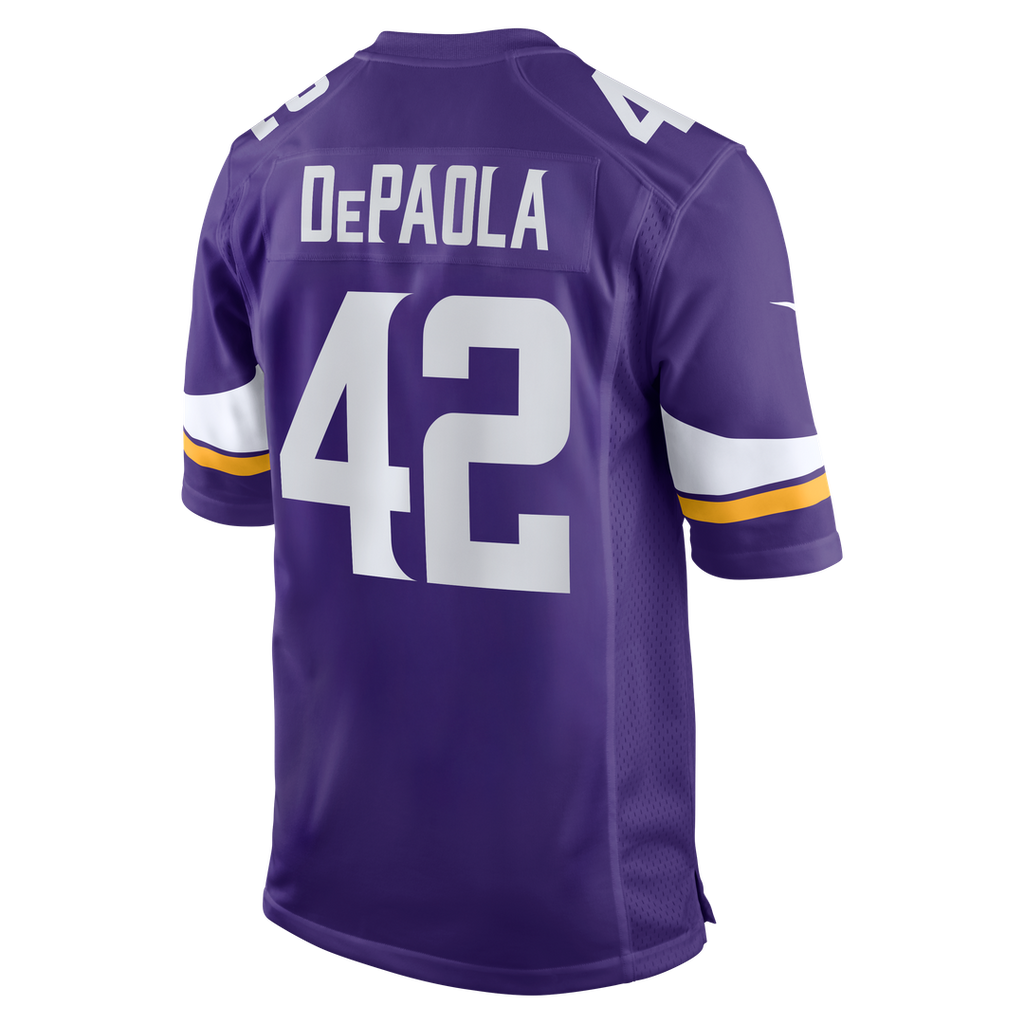 Men's Nike Minnesota Vikings Andrew DePaola Purple Game NFL Jersey