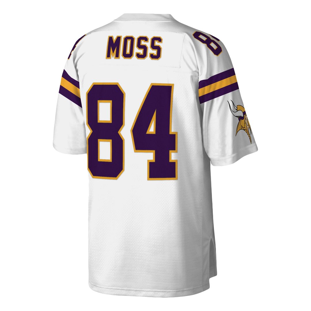Men's Mitchell & Ness Minnesota Vikings Randy Moss Purple Legacy Replica NFL Jersey