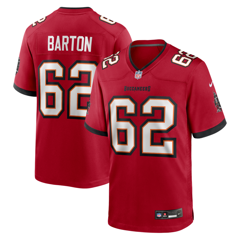 Men's Nike Tampa Bay Buccaneers Graham Barton Red Player Game NFL Jersey