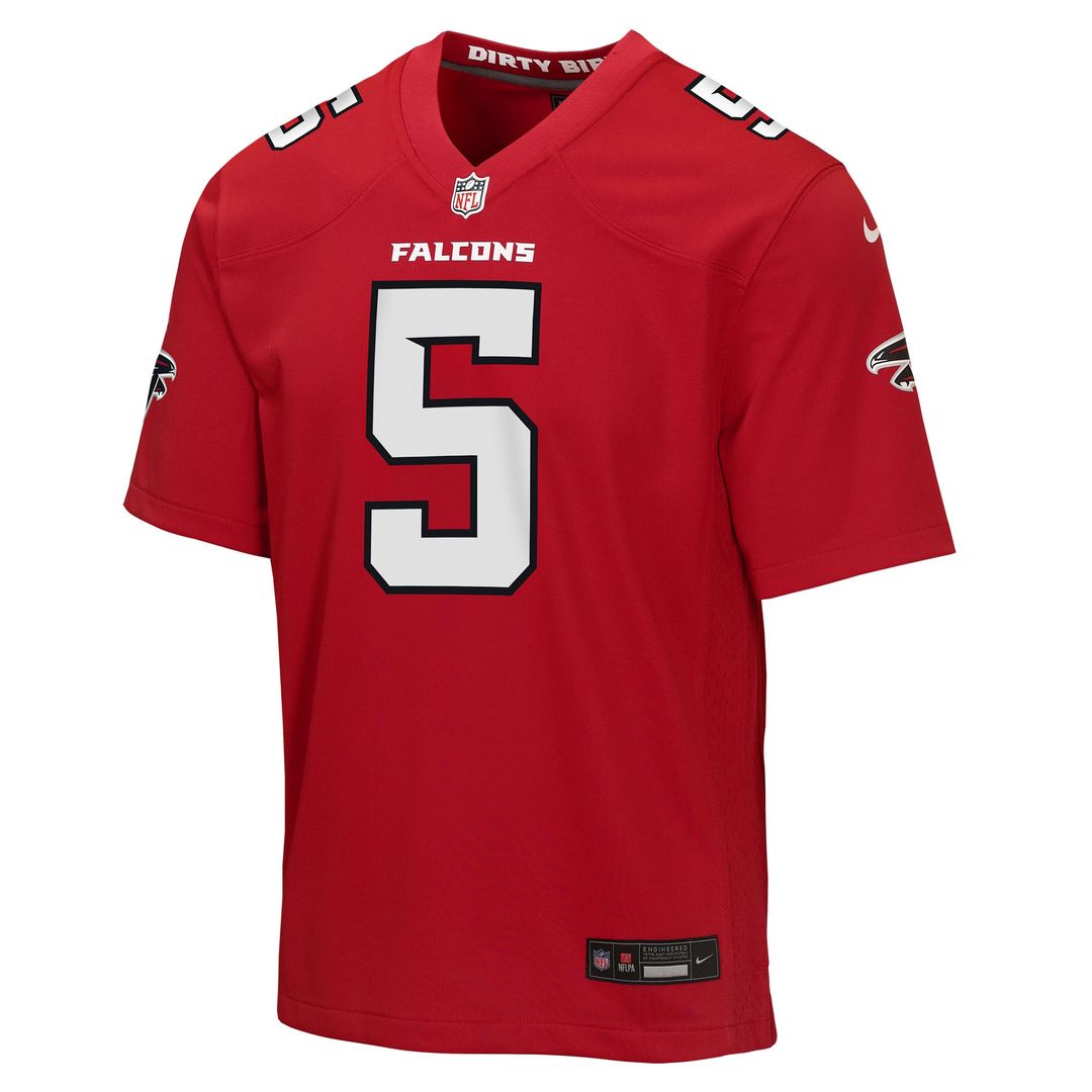 Youth Nike Atlanta Falcons Drake London Red Game NFL Jersey