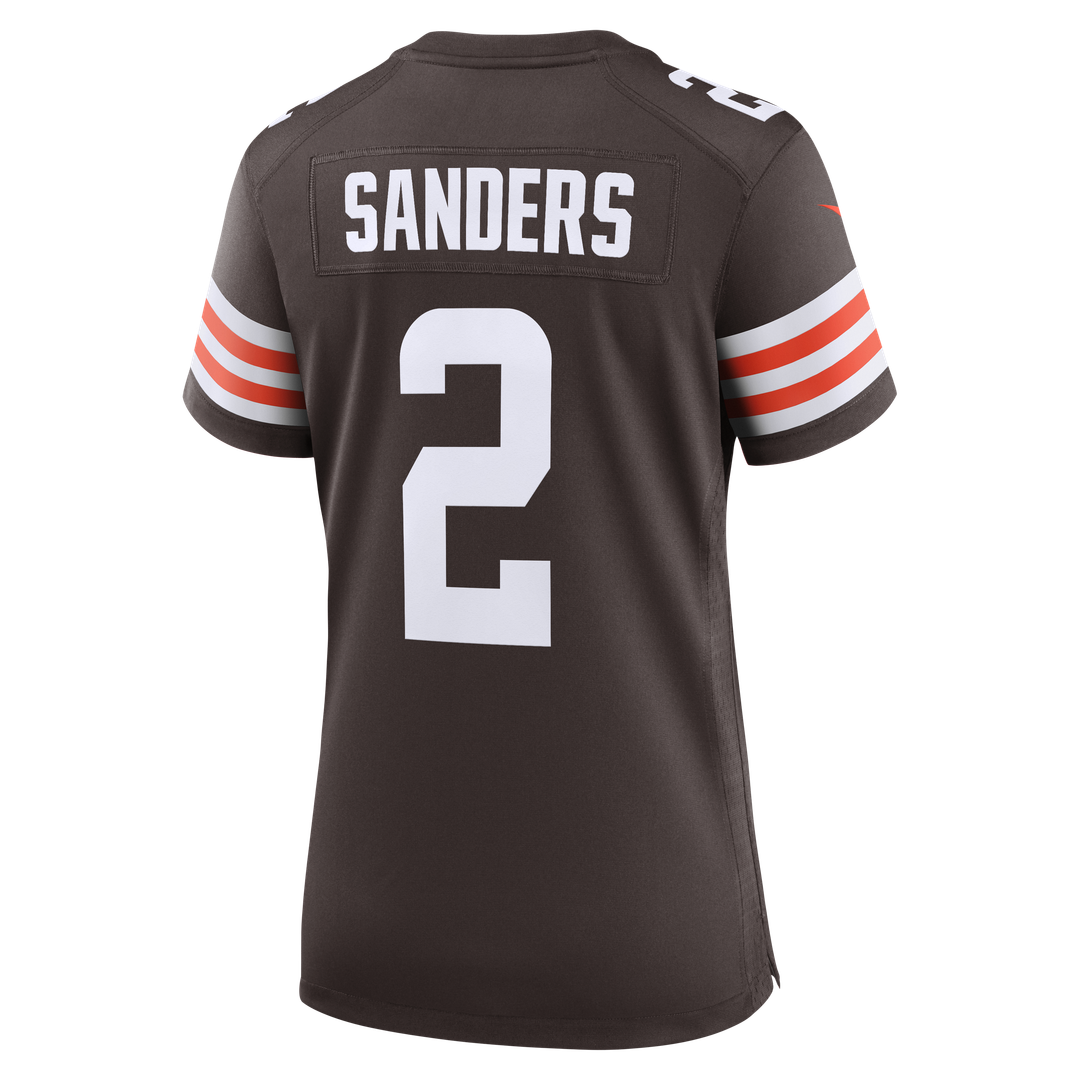 Women's Nike Cleveland Browns Shedeur Sanders Brown Team Game NFL Jersey