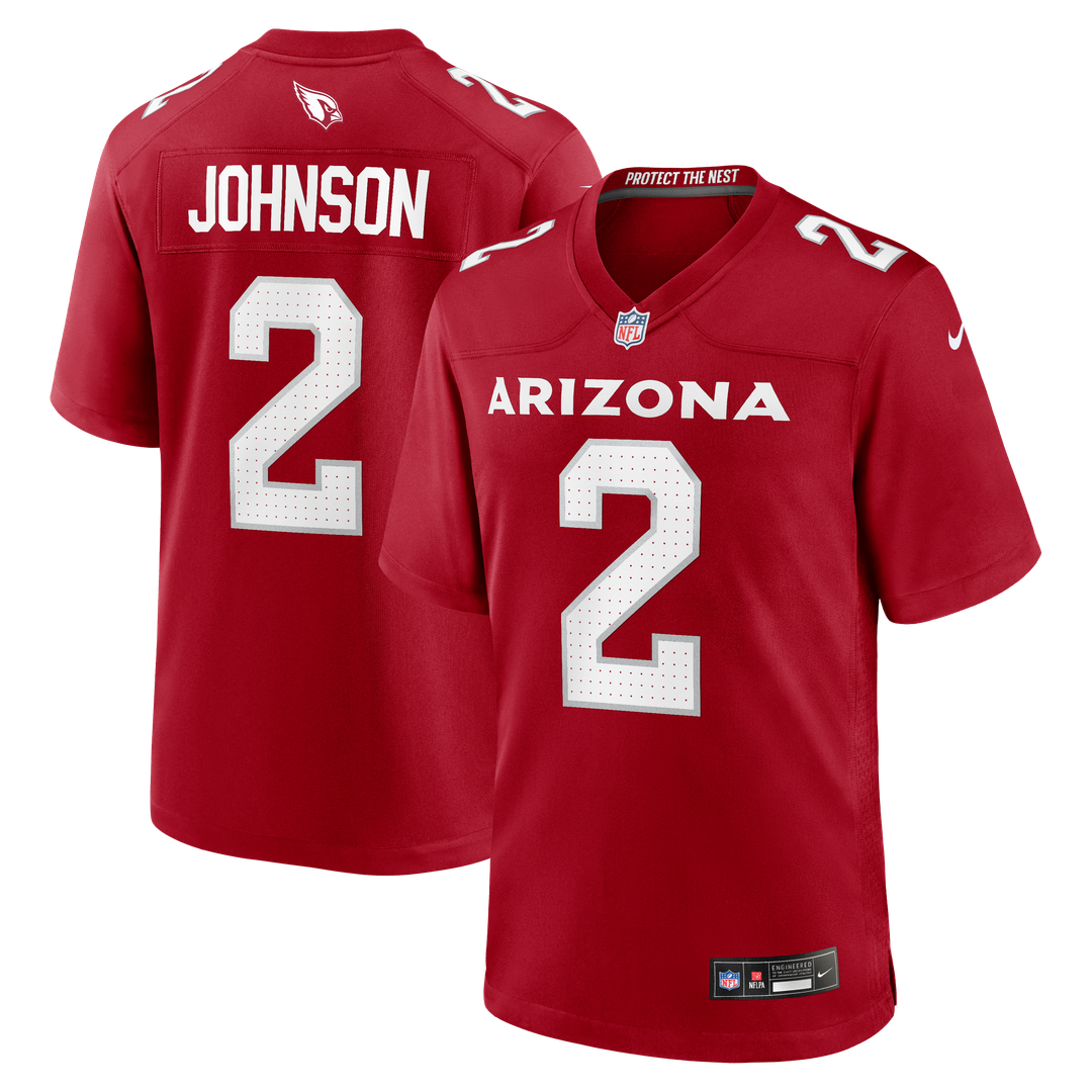 Men's Nike Arizona Cardinals Will Johnson Cardinal Team Game NFL Jersey