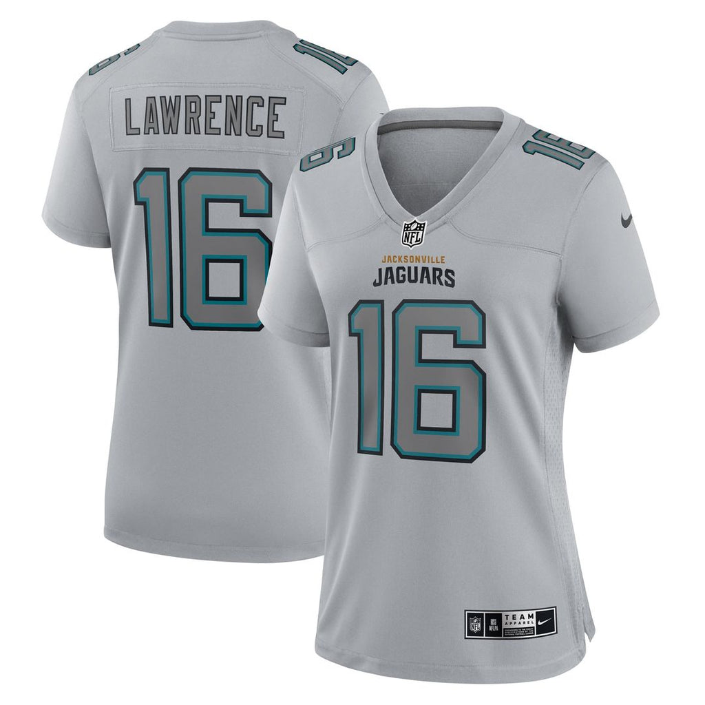 Women's Nike Jacksonville Jaguars Trevor Lawrence Gray Atmosphere Fashion Game NFL Jersey