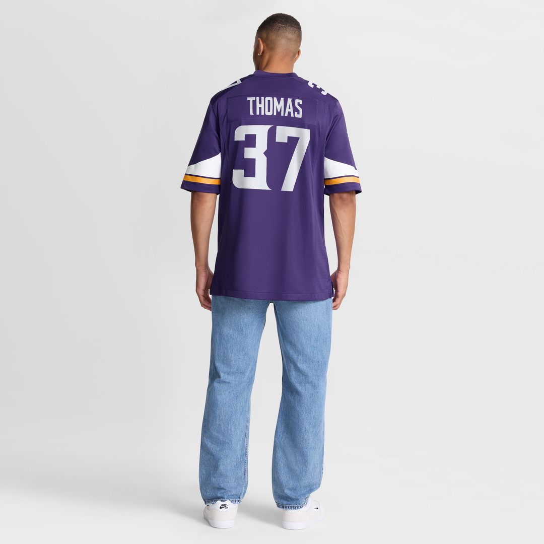 Men's Nike Minnesota Vikings Tavierre Thomas Purple Team Game NFL Jersey